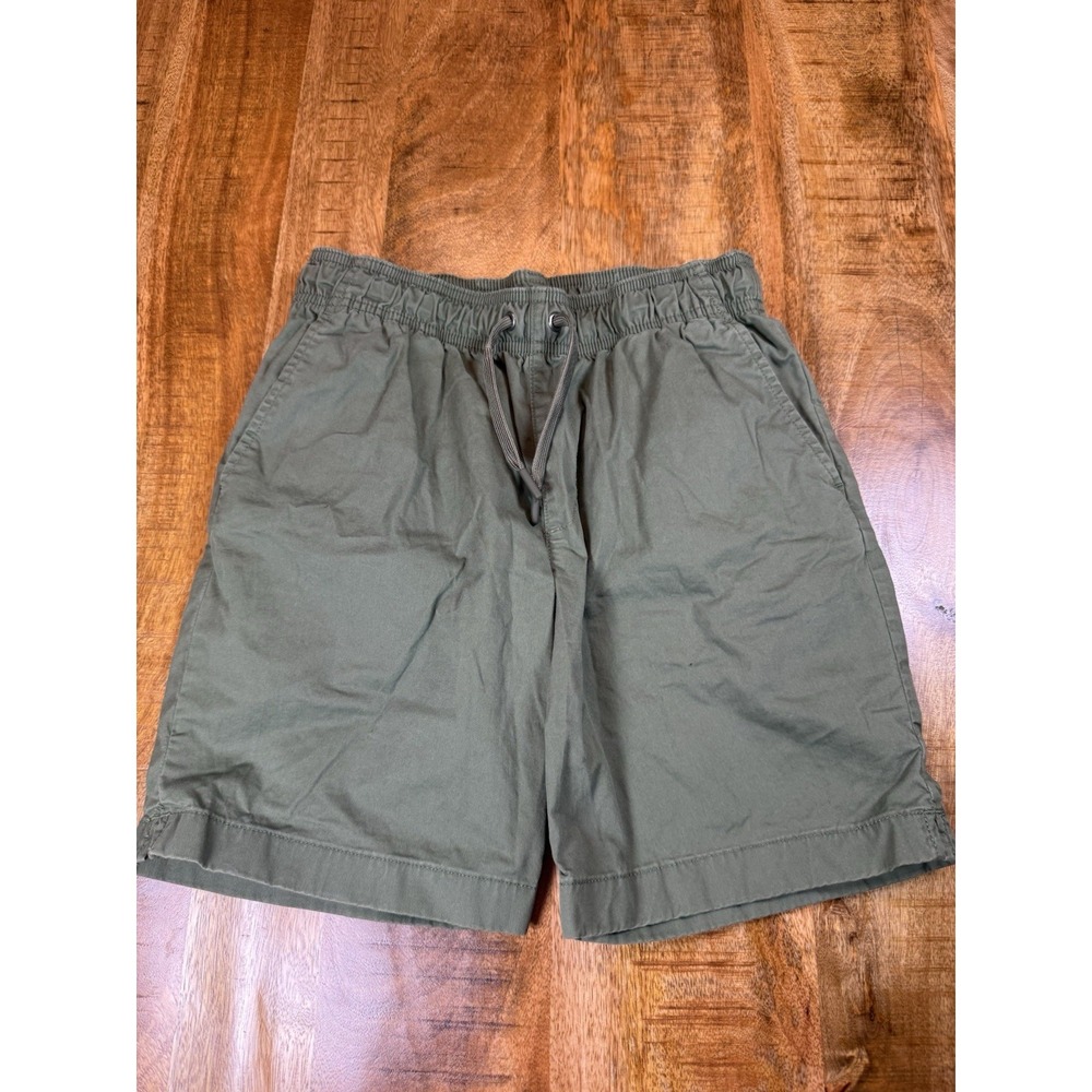 J.Crew Crewcuts Boys Size 12 Olive Green Pull On Shorts Drawstring Cotton